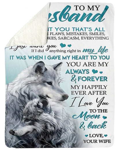 Special Gift For Your Husband Blanket - From Wife (SKUNOEL-107) FULL