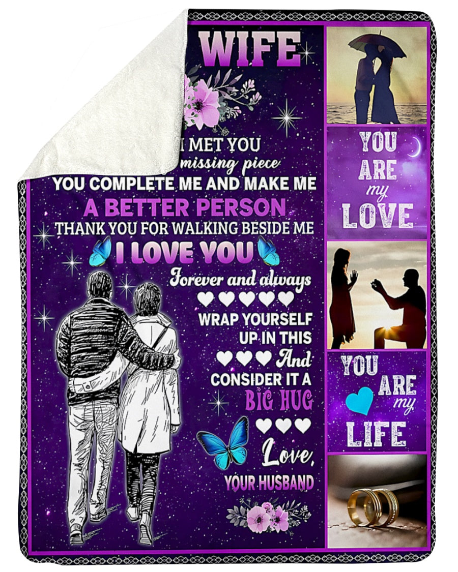 Special Gift For Your Wife Blanket - From Husband (SKUNOEL-105) FULL