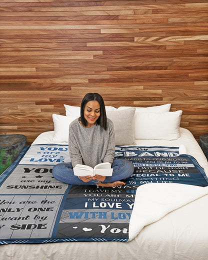 Special Gift For Your Husband Blanket - From Wife (SKUNOEL-112) FULL