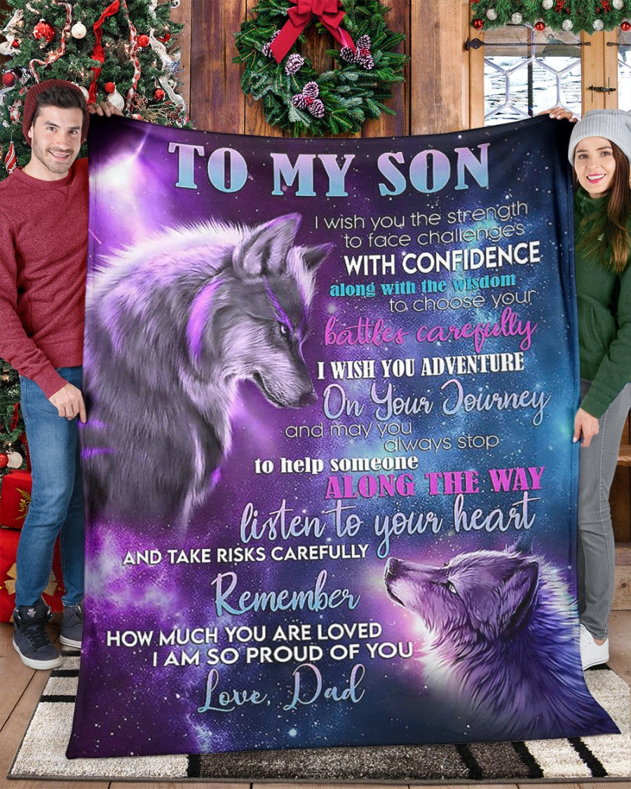 The Perfect Gift For Your Son Blanket - From Dad (SKUNOEL-103)