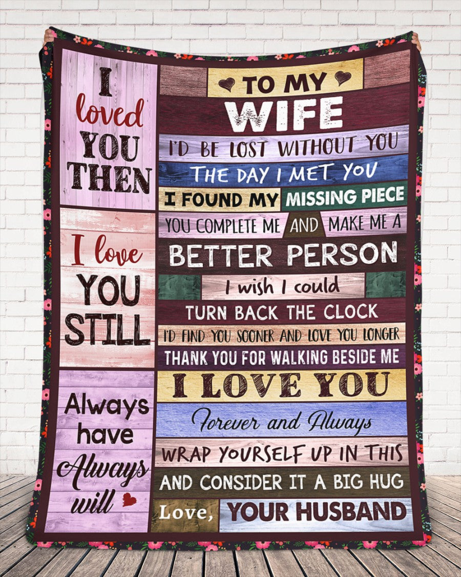 Special Gift For Your Wife Blanket - From Husband FULL (SKUNOEL-102)