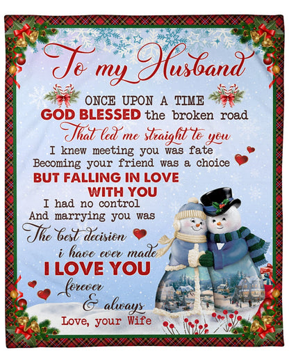 BLANKET FOR HUSBAND FROM WIFE – XMAS GIFT FULL (SKUNOEL-106)