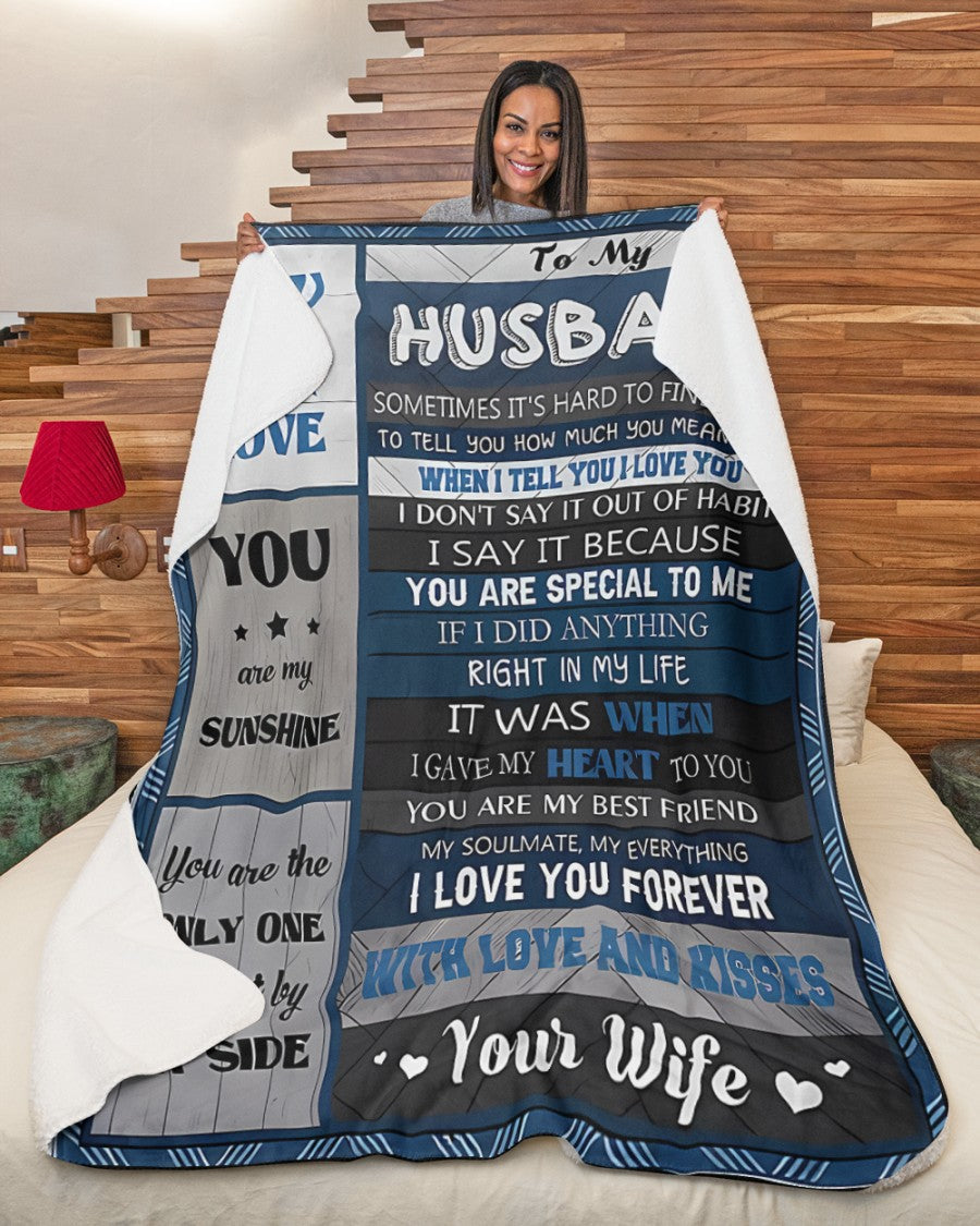 Special Gift For Your Husband Blanket - From Wife (SKUNOEL-112) FULL