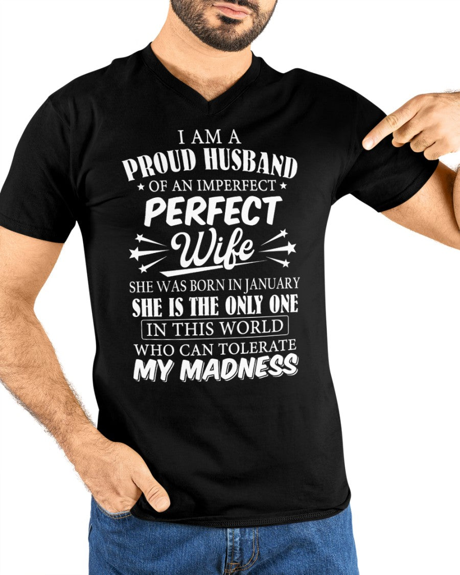 I AM A PROUD MAN OF AN IMPERFECT PERFECT WOMAN - BORN IN JANUARY - Vivian01 (SKU05-76-01)