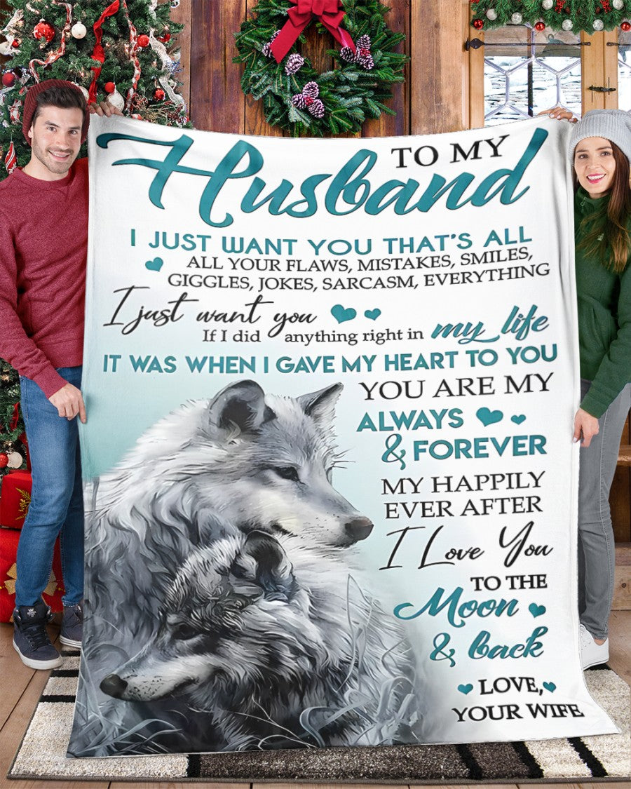 Special Gift For Your Husband Blanket - From Wife (SKUNOEL-107) FULL