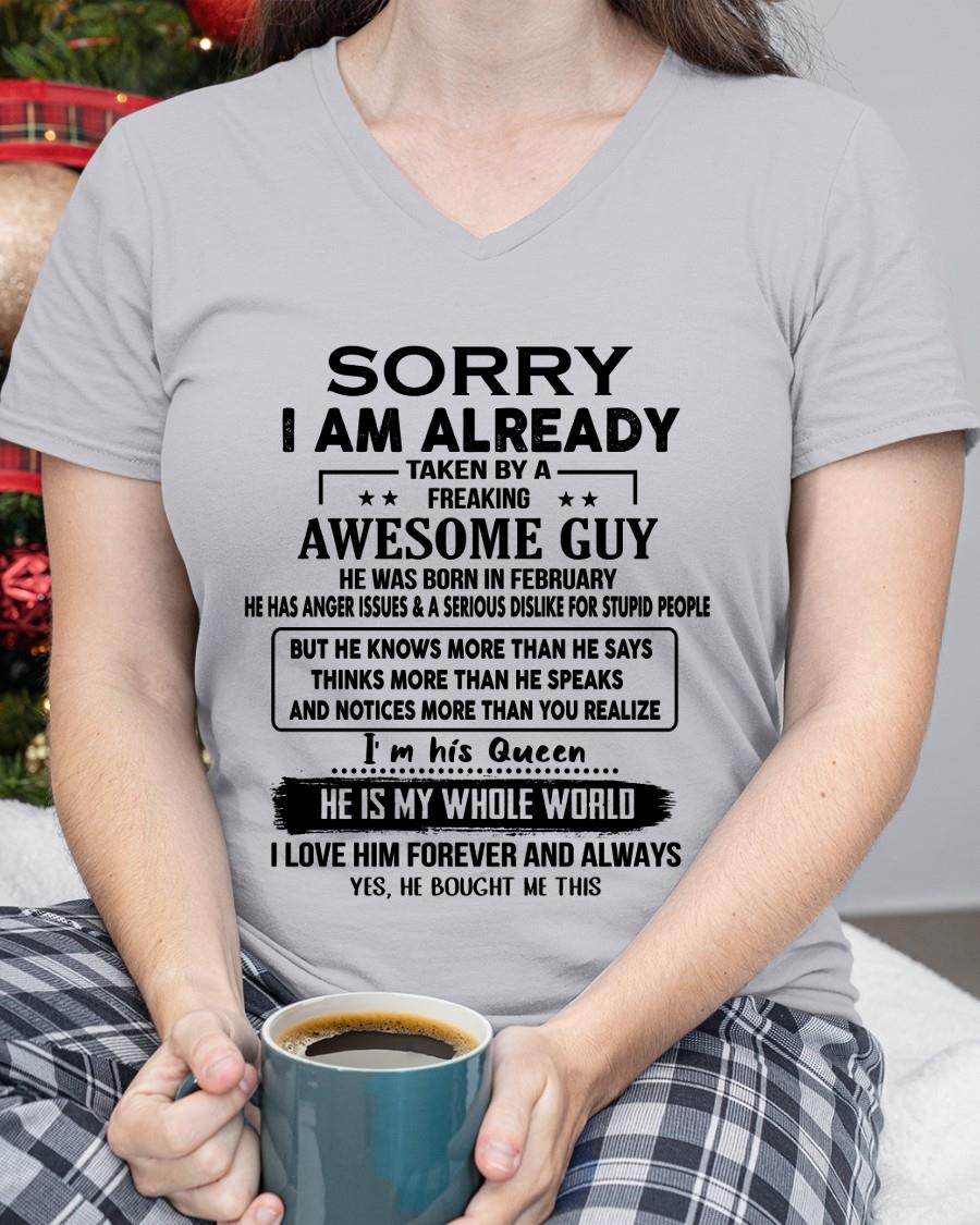February - Awesome Boyfriend Born In February- Special gift for your Girlfriend - TOP02(SKUT08-11-02)