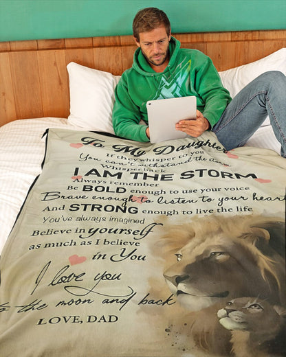 Special Gift For Your Daughter Blanket - From Dad (SKUNOEL-108)