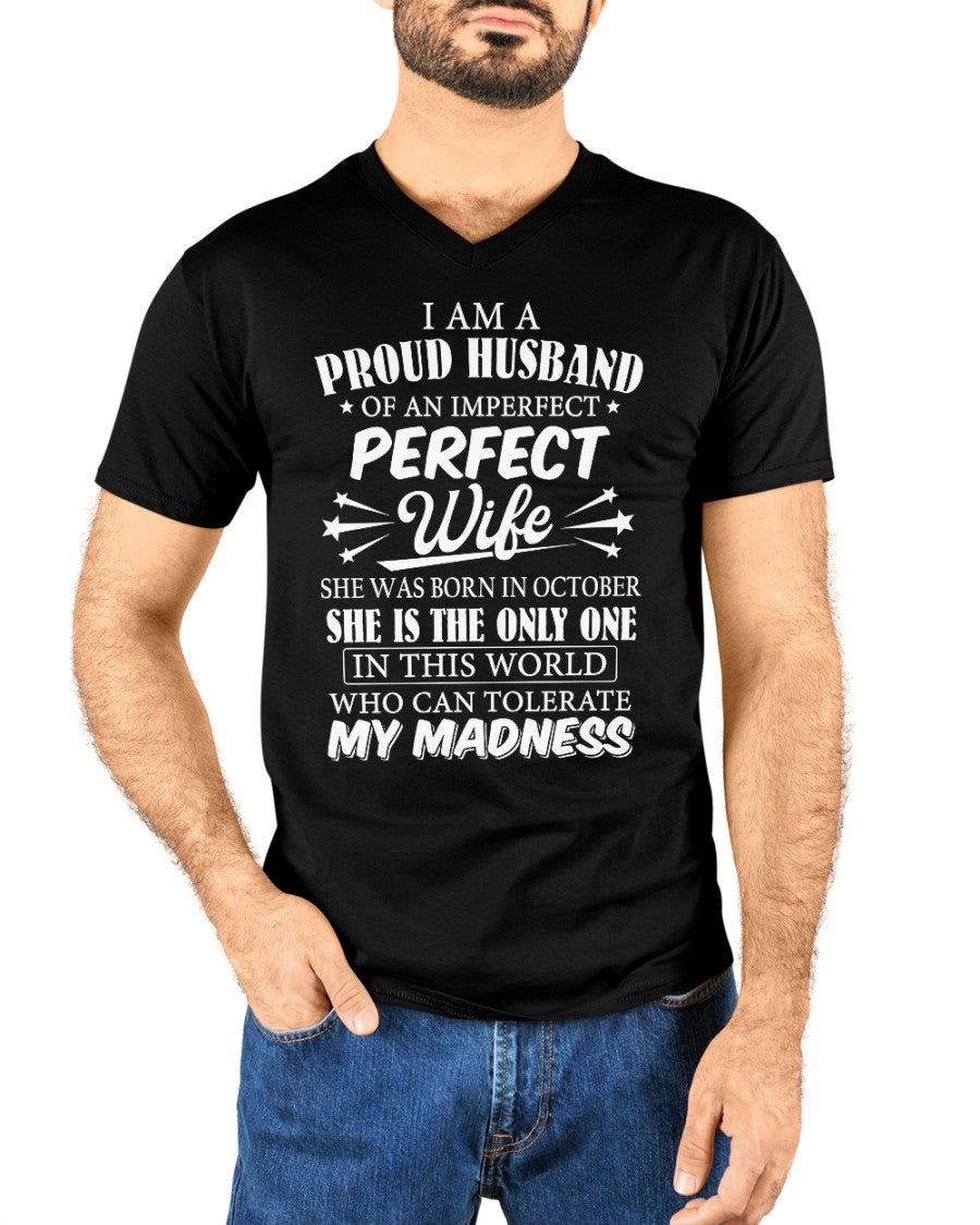 I AM A PROUD MAN OF AN IMPERFECT PERFECT WOMAN - BORN IN OCTOBER - Vivian10 (SKU05-76-10)