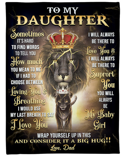 Special Gift For Your Daughter Blanket - From Dad (SKUNOEL-63)