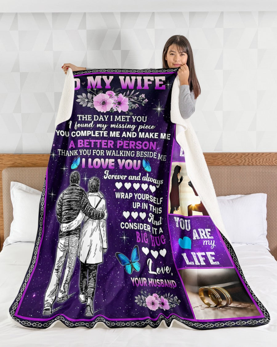 Special Gift For Your Wife Blanket - From Husband (SKUNOEL-105) FULL