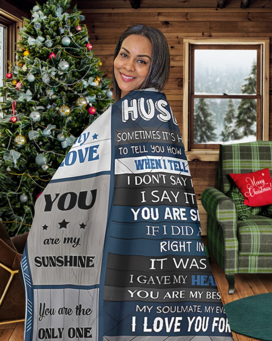 Special Gift For Your Husband Blanket - From Wife (SKUNOEL-112) FULL