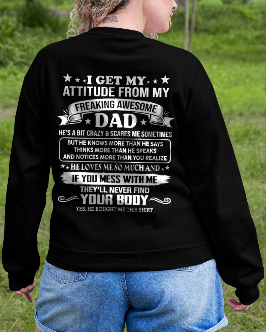 TOP00 - Freaking Awesome Dad - Birthday Gift From Dad / Man - (SKU2604-181-00)