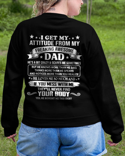 TOP00 - Freaking Awesome Dad - Birthday Gift From Dad / Man - (SKU2604-181-00)