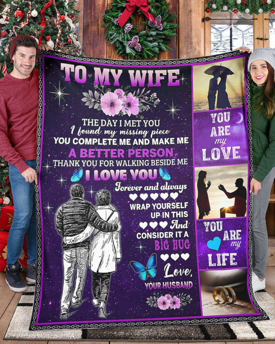 Special Gift For Your Wife Blanket - From Husband (SKUNOEL-105) FULL