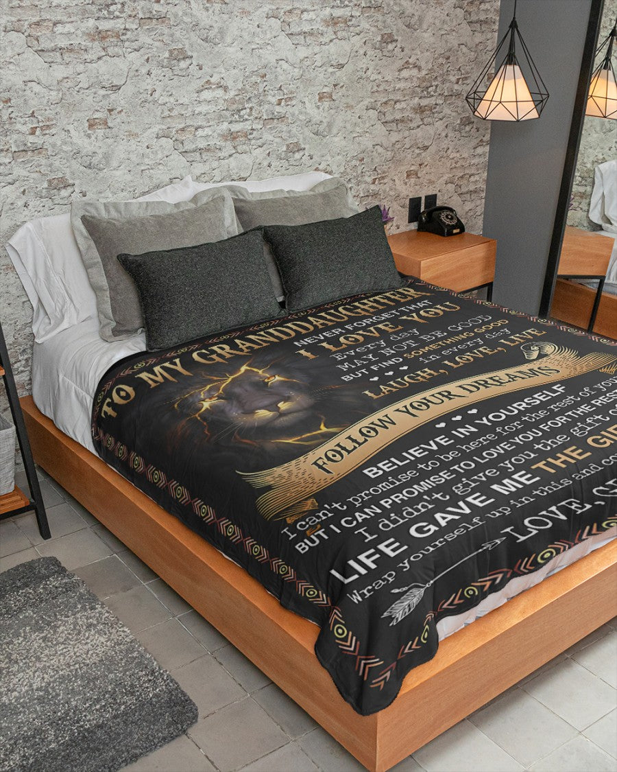 Special Gift For Your Granddaughter Blanket - From Grandma (SKUB09-41)