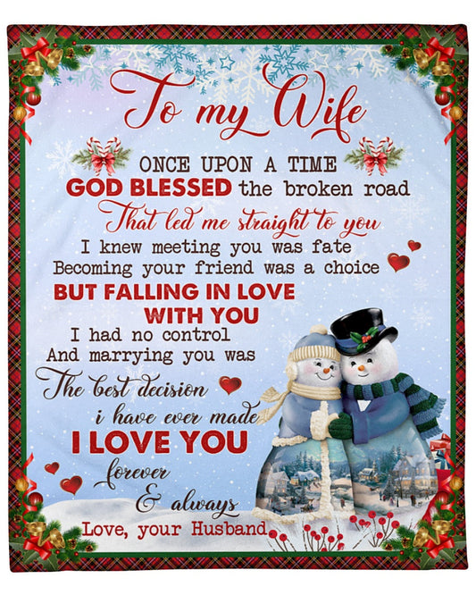 BLANKET FOR WIFE FROM HUSBAND – XMAS GIFT FULL (SKUNOEL-97)