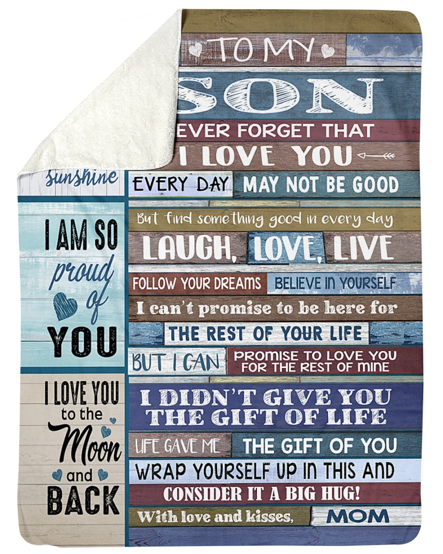 Special Gift For Your Son Blanket - From Mom (SKUB12-75)