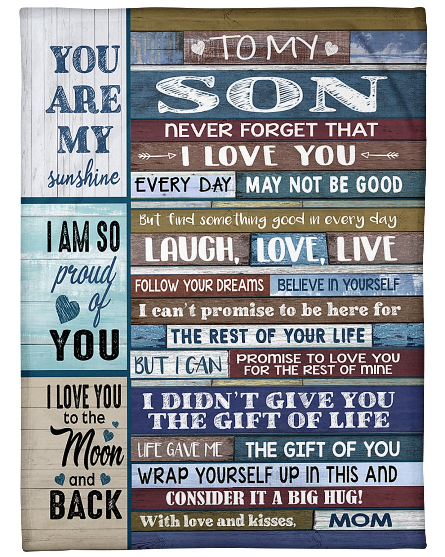 Special Gift For Your Son Blanket - From Mom (SKUB12-75)