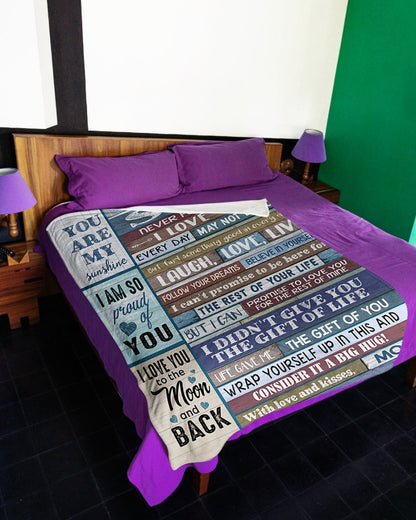 Special Gift For Your Son Blanket - From Mom (SKUB12-75)