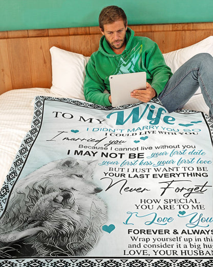 Special Gift For Your Wife Blanket - From Husband (SKUNOEL-98) FULL