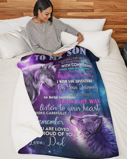 The Perfect Gift For Your Son Blanket - From Dad (SKUNOEL-103)