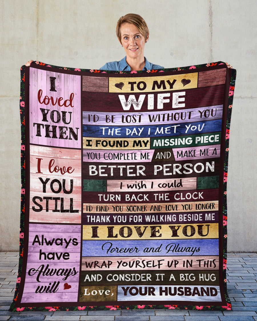 Special Gift For Your Wife Blanket - From Husband FULL (SKUNOEL-102)