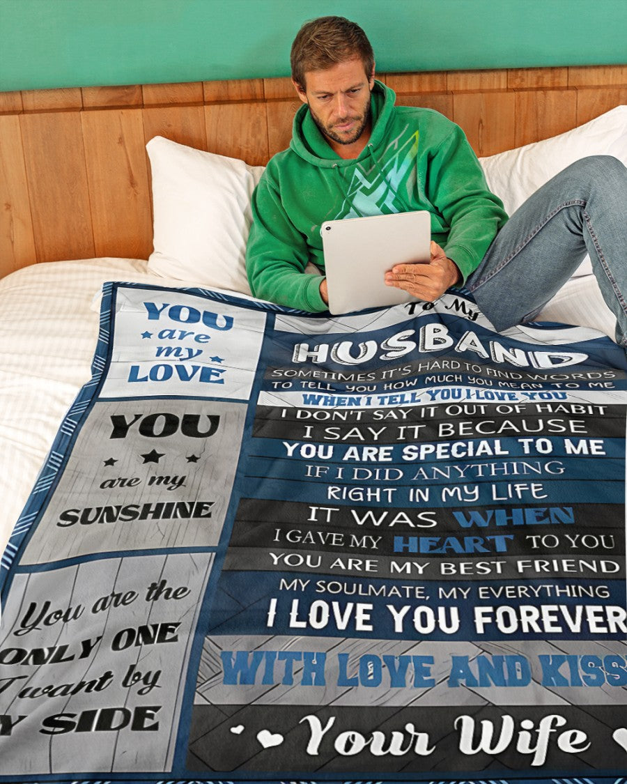 Special Gift For Your Husband Blanket - From Wife (SKUNOEL-112) FULL