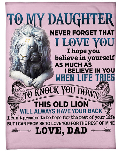 Special Gift For Your Daughter Blanket - From Dad (SKUNOEL-65)