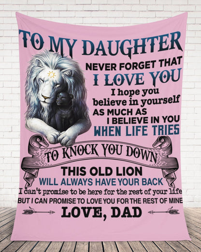 Special Gift For Your Daughter Blanket - From Dad (SKUNOEL-65)