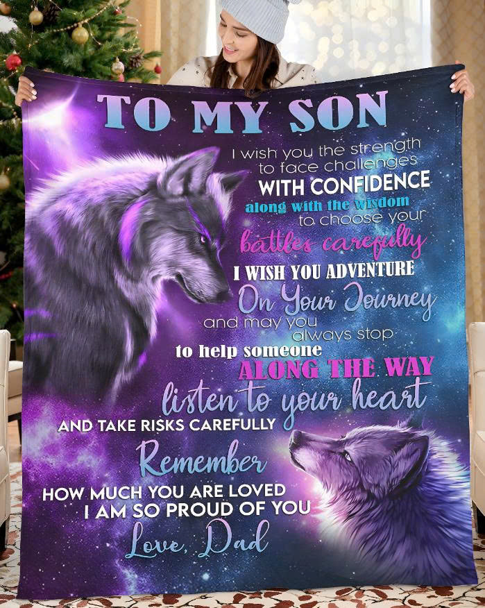 The Perfect Gift For Your Son Blanket - From Dad (SKUNOEL-103)